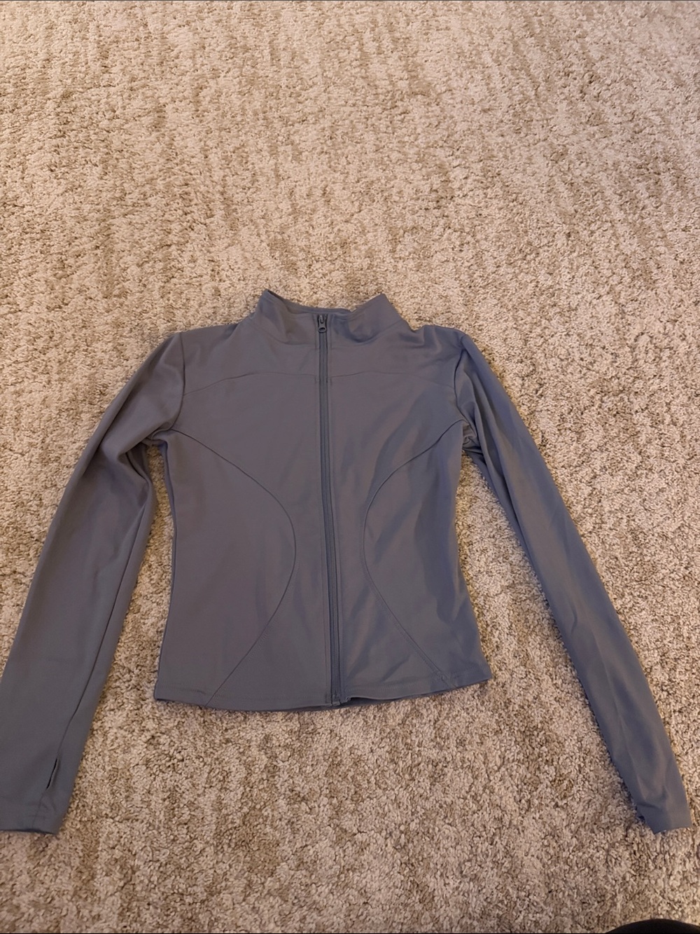 Women’s Slate Blue Full‑Zip Active Jacket sz XS
